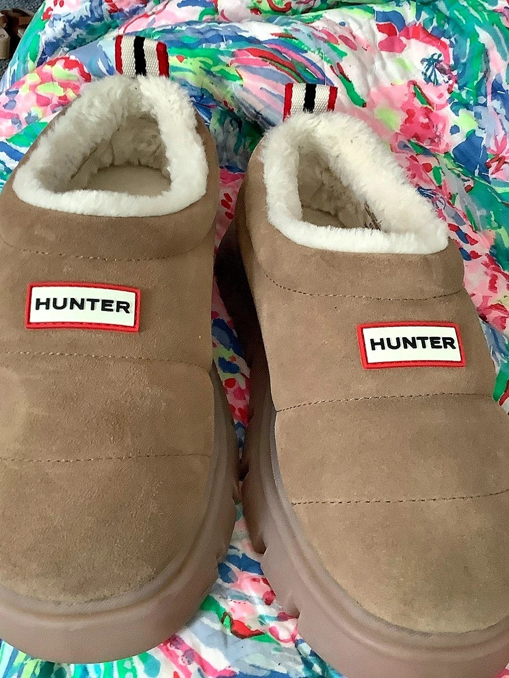 Hunter Women's Madison Insulated Water Resistant Mules Brown